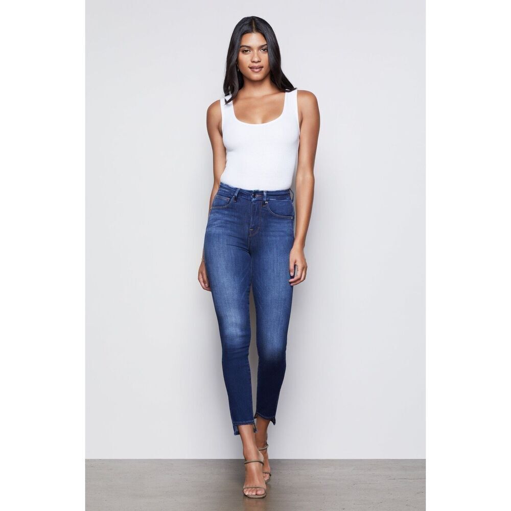 ✨Good American GOOD WAIST STEP HEM SZ 10/30 JEANS✨